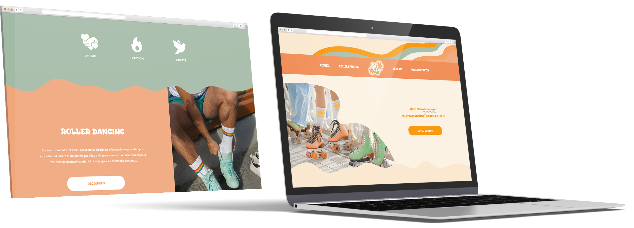 Mockup du site BFF