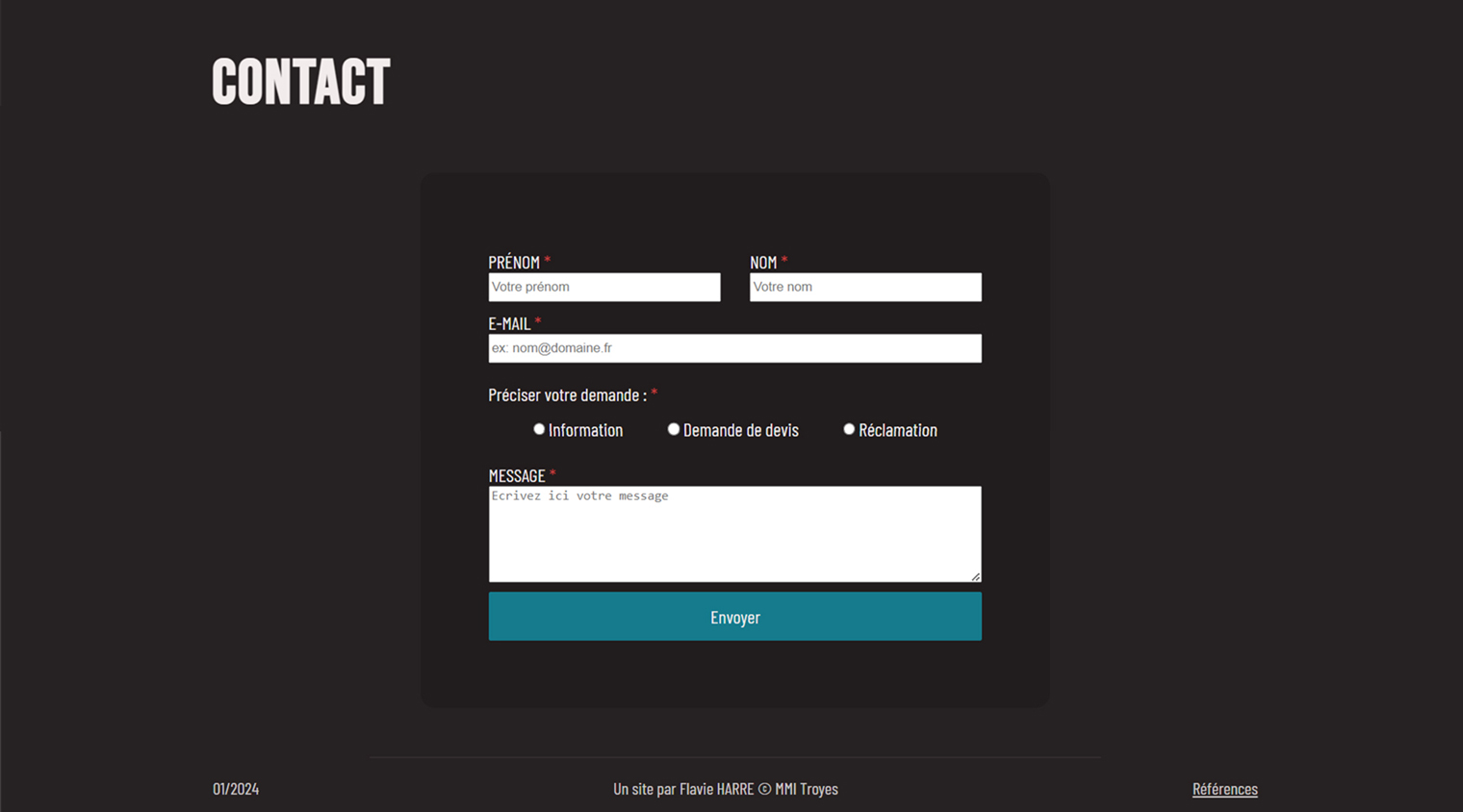 Image de la page contact du site