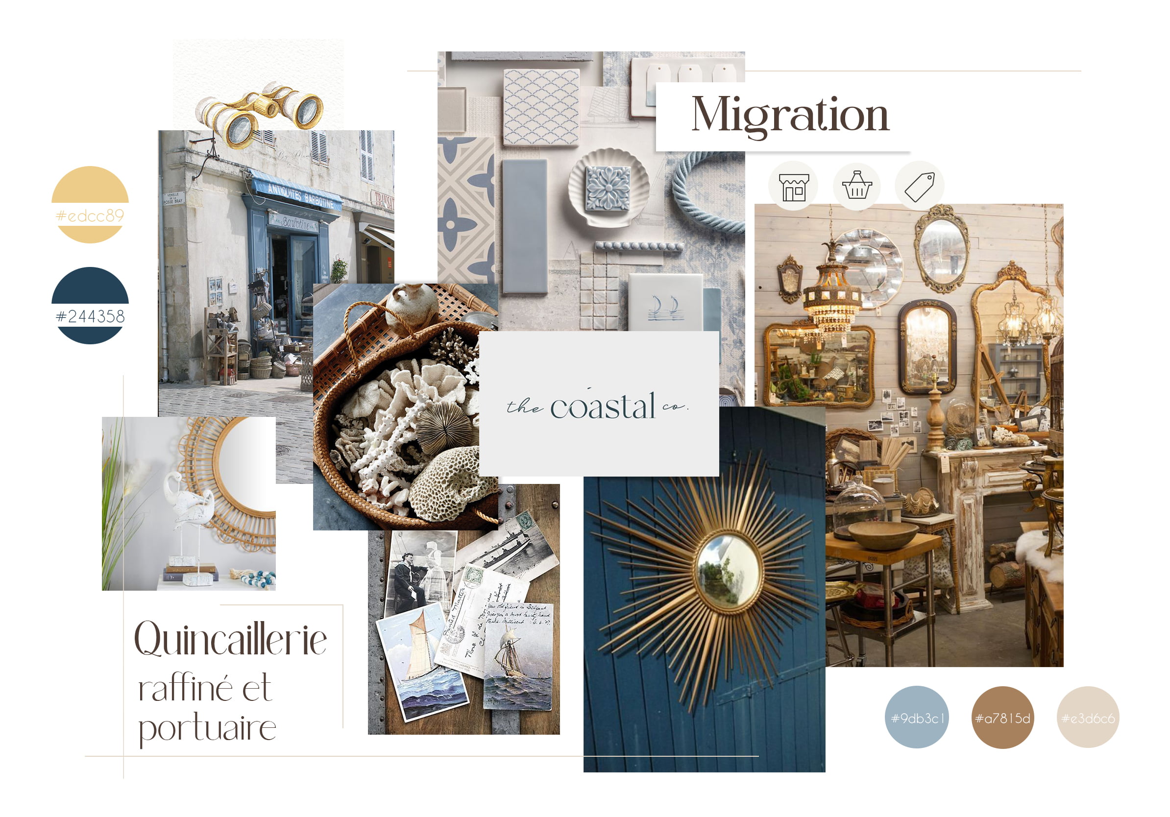 Moodboard pour la nouvelle charte graphique de Migration